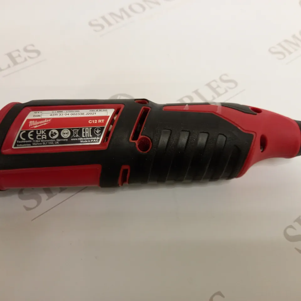 MILWAUKEE C12 RT-0 12V LI-ION REDLITHIUM CORDLESS ROTARY MULTI-TOOL 