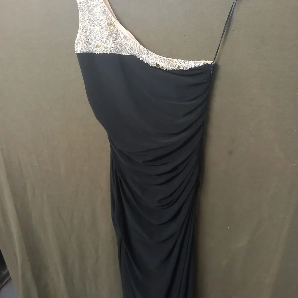 WOMENS ONE SHOULDER RUCHED OCCASSIONAL DRESS SIZE 12