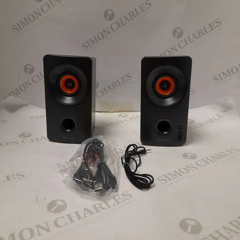 BLACKWEB BLUETOOTH GAMING SPEAKERS 3.5MM AUX