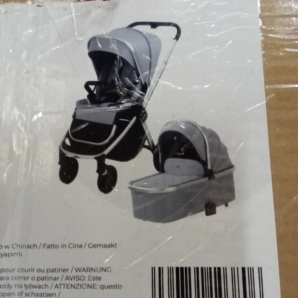 BOXED MY BABIIE MB450 STROLLER & CARRYCOT - STEEL BLUE
