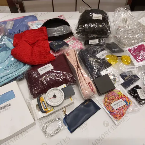 28 BRAND NEW ITEMS TO INCLUDE:STITCH BACKPACK, NARWEY VEGAN CASE, STRIKE PURPLE JUMPER
