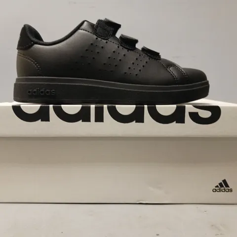 BOXED PAIR OF ADIDAS BASE 2.0 KIDS SHOES IN BLACK UK SIZE 13