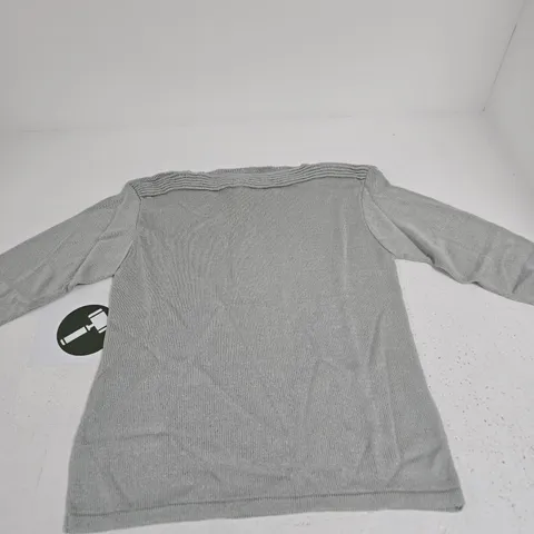 SUGAR CRISP GREY KNIT JUMPER, UK SIZE L