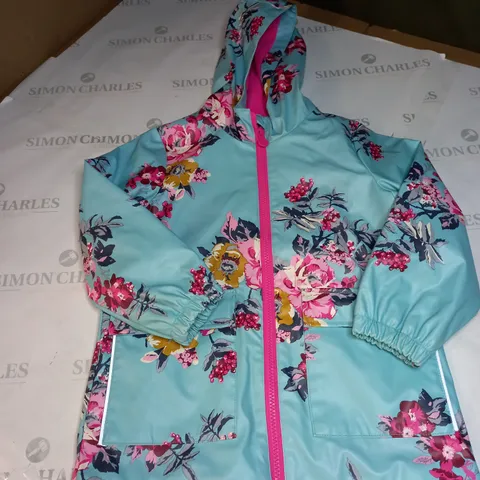 JOULES FLORAL PATTERN WATERPROOF COAT SIZE 6 YEARS