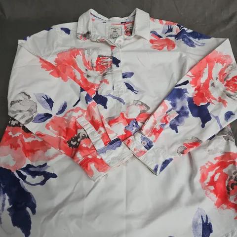 WOMENS JOULES FLORAL PATTERN SHIRT - SIZE 14