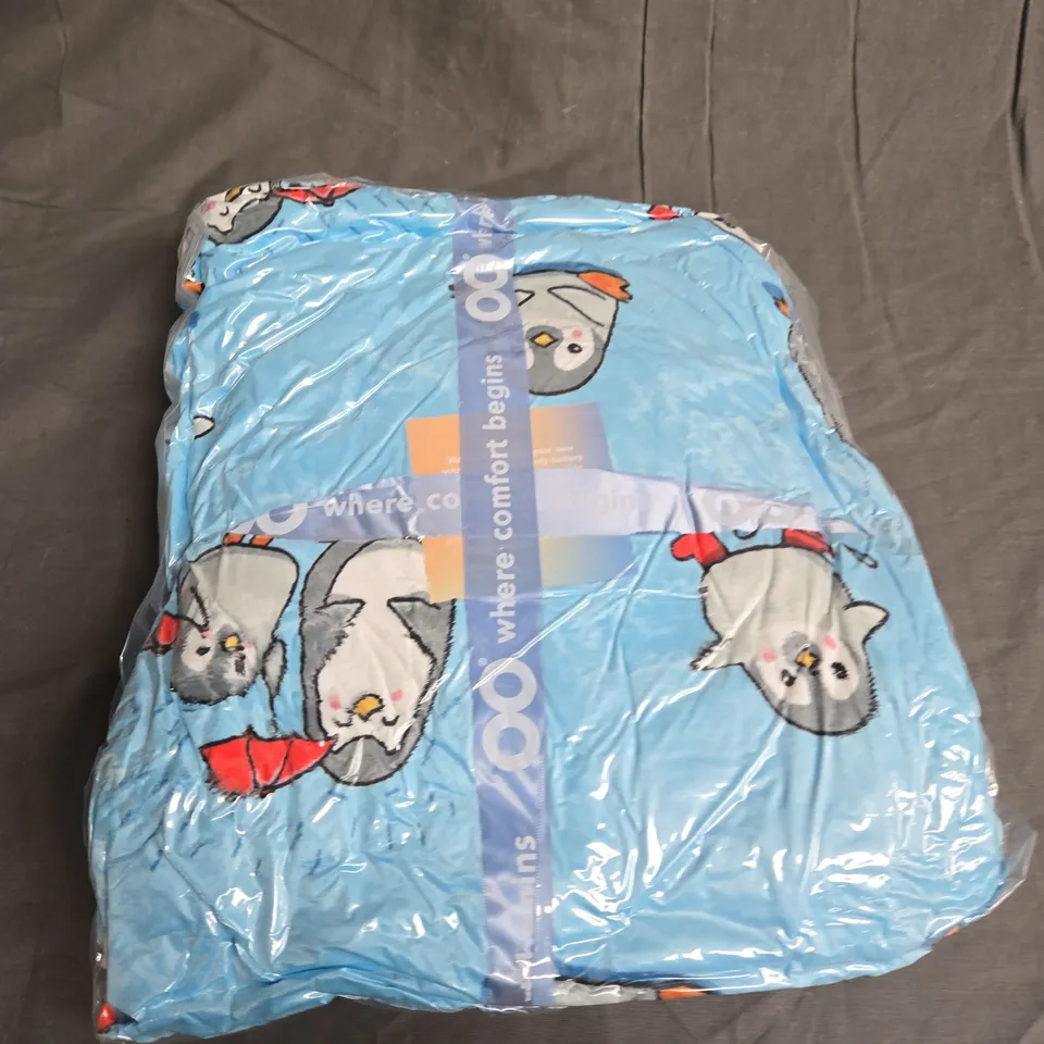 SEALED OODIE ADULT OVERSIZED HOODED BLANKET - PENGUIN