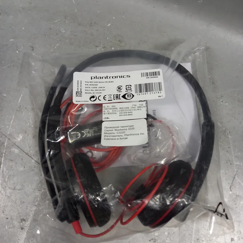 PLANTRONICS POLY BW3220 STEREO HEADSET 