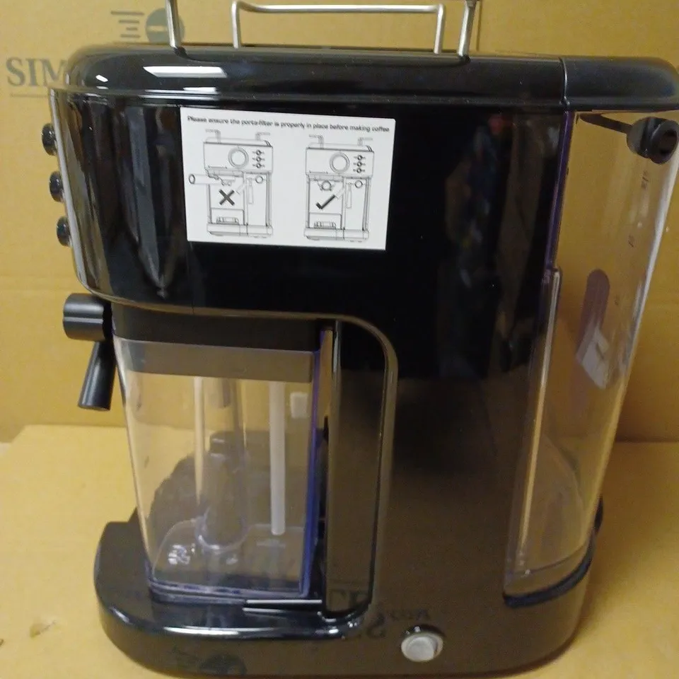SWAN RETRO ONE TOUCH ESPRESSO MACHINE BLACK