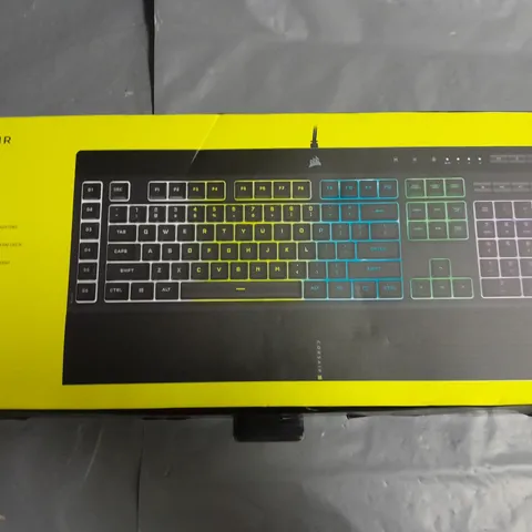 boxed corsair k55 rgb pro gaming keyboard