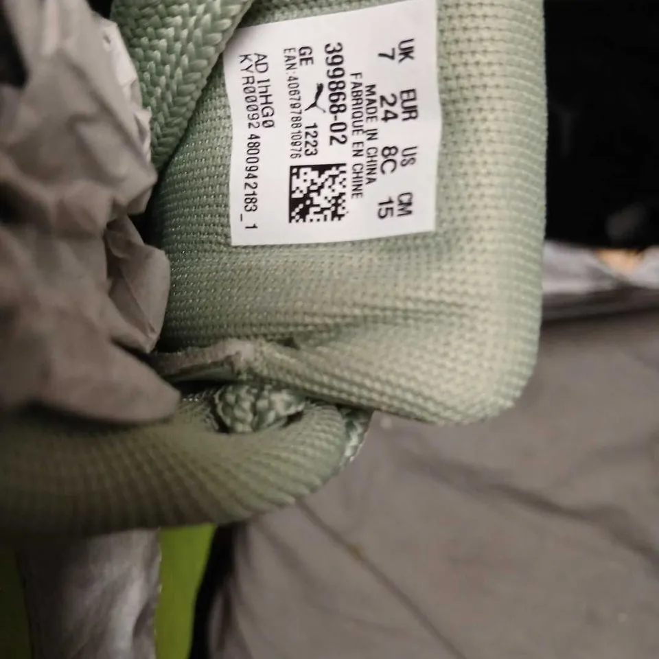  PUMA X FENTY KIDS SNEAKERS – MINT GREEN UK 7