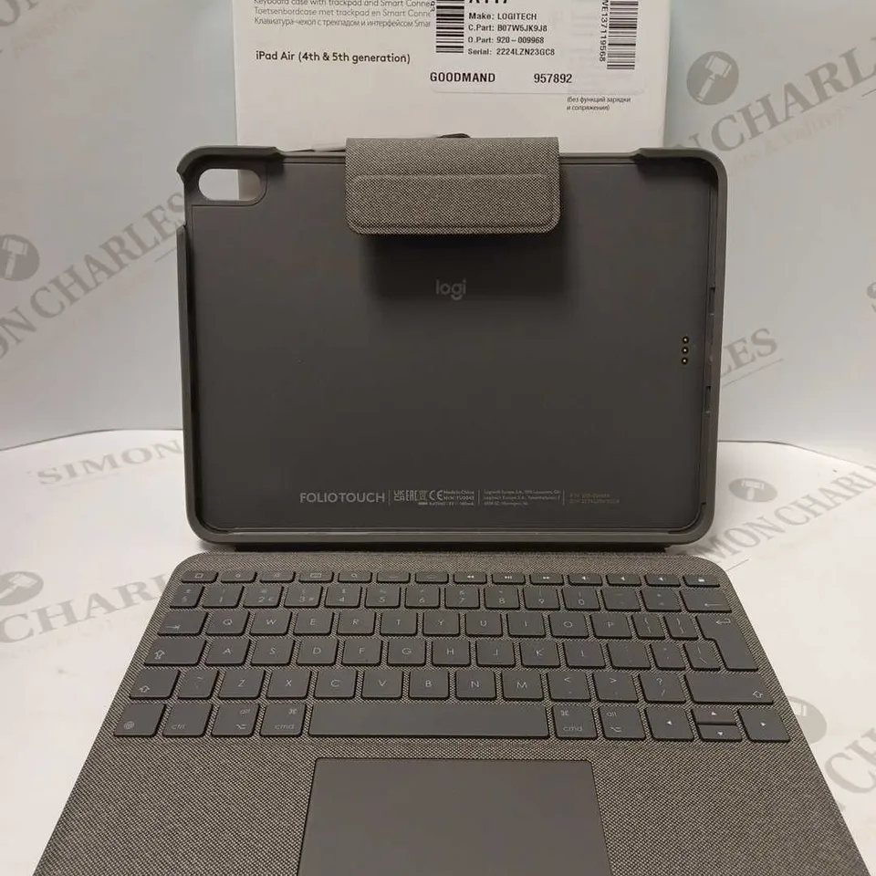 LOGITECH FOLIO TOUCH IPAD KEYBOARD CASE FOR IPAD AIR 4TH GENERATION