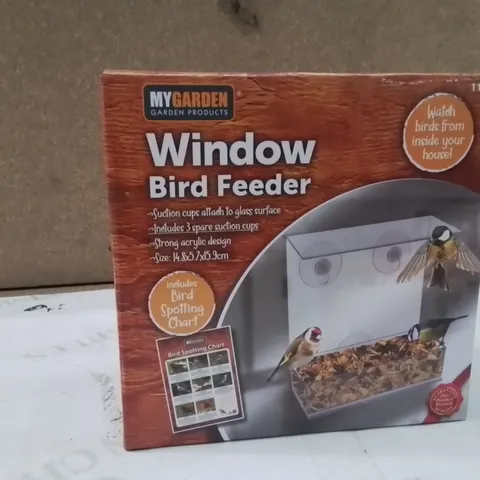 BOXED MYGARDEN WINDOW BIRD FEEDER