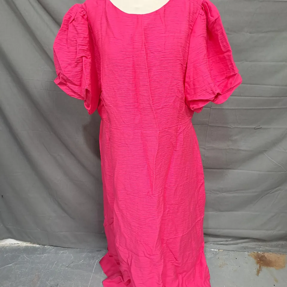 NOBODY'S CHILD ZORA MIDAXI DRESS IN PINK SIZE 18