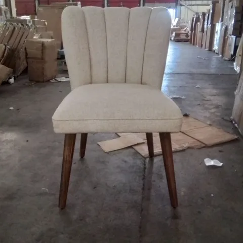 BOXED JOYCE DINING CHAIR IN NATURAL LINEN 