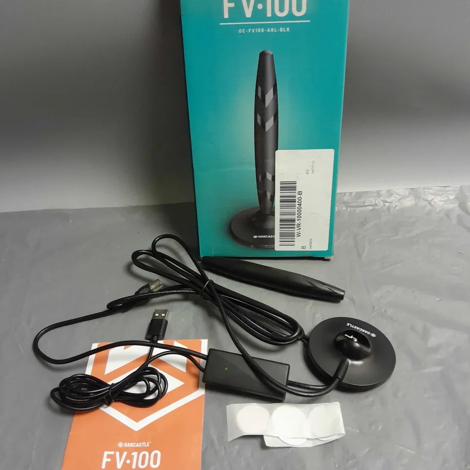 BOXED OAKCASTLE FREEVIEW FV100 AERIAL IN BLACK