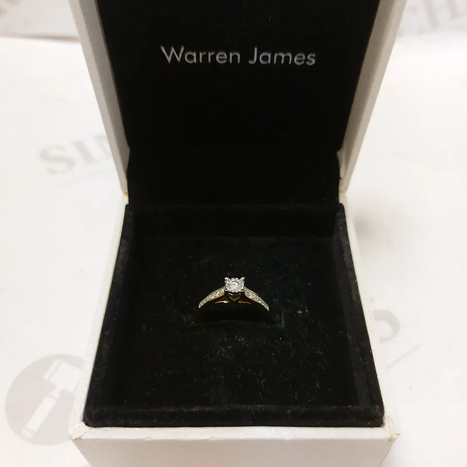 WARREN JAMES GOLD RING - SIZE M 