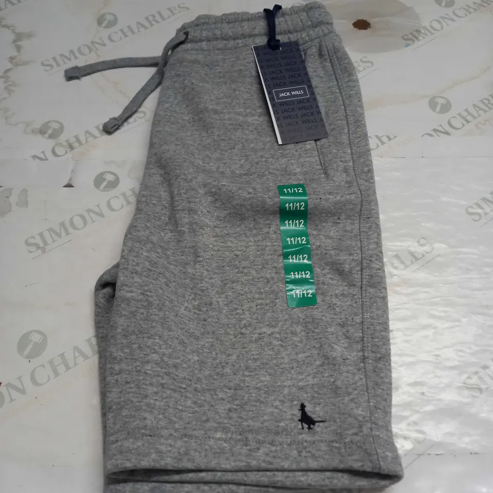 JACK WILLS FLEECED SHORTS IN GREY SIZE 11-12 YEARS 
