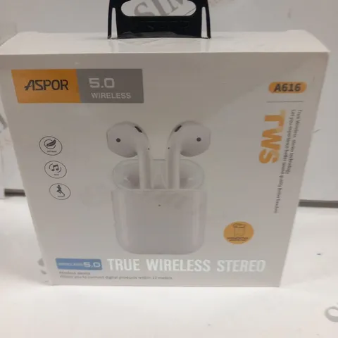 BOXED AND SEALED ASPOR 5.0 WIRELESS TRUE WIRELESS STEREO