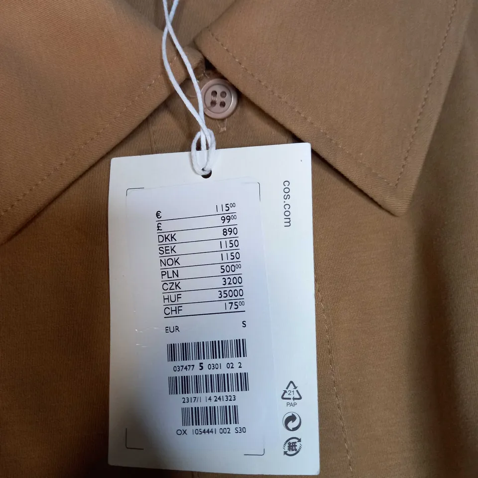 COS TAN MAXI DRESS - SMALL