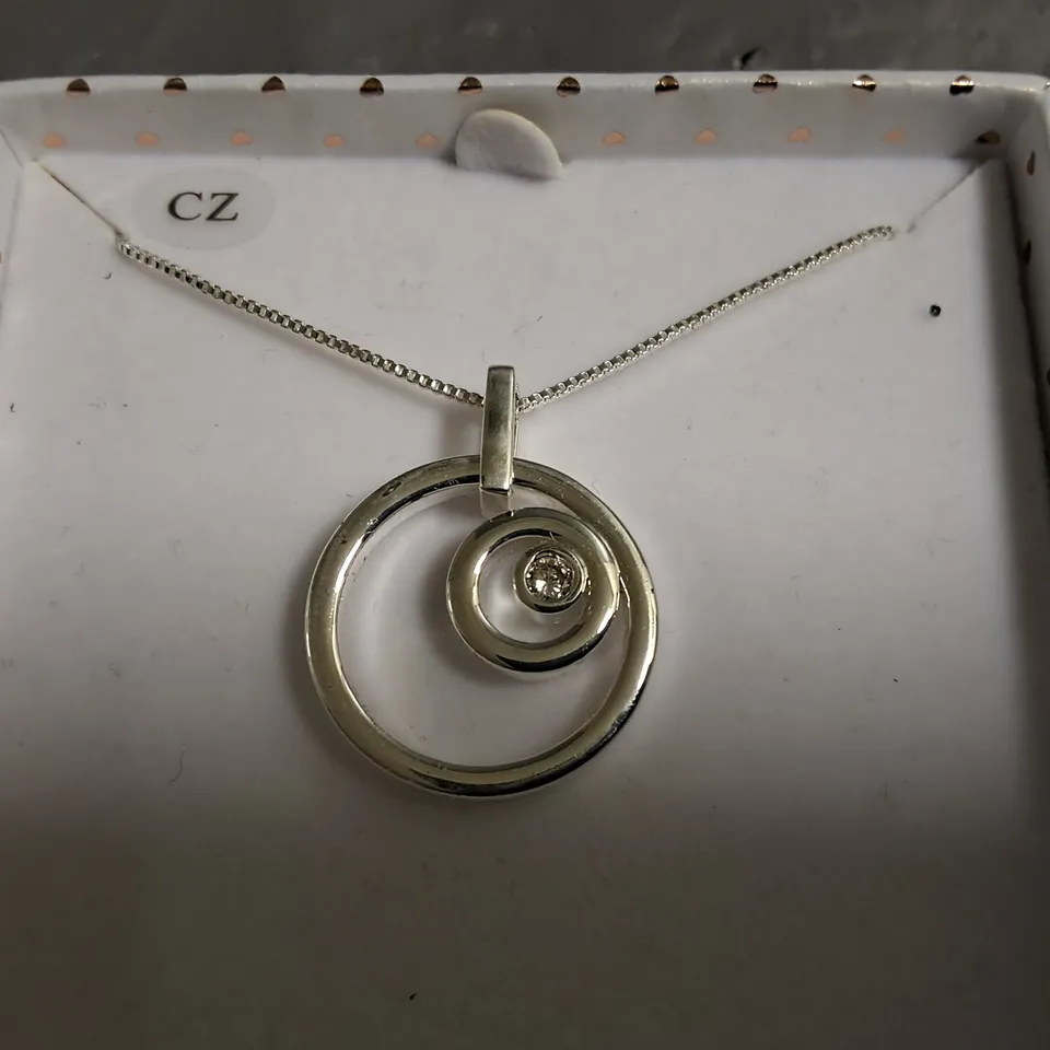 EQUILIBRIUM PURE ELEGANCE COLLECTION PLATED SILVER NECKLACE 