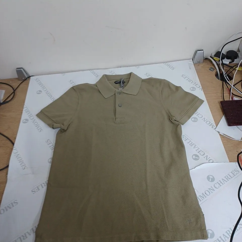 TOM FORD POLO TOP - BEIGE - LARGE