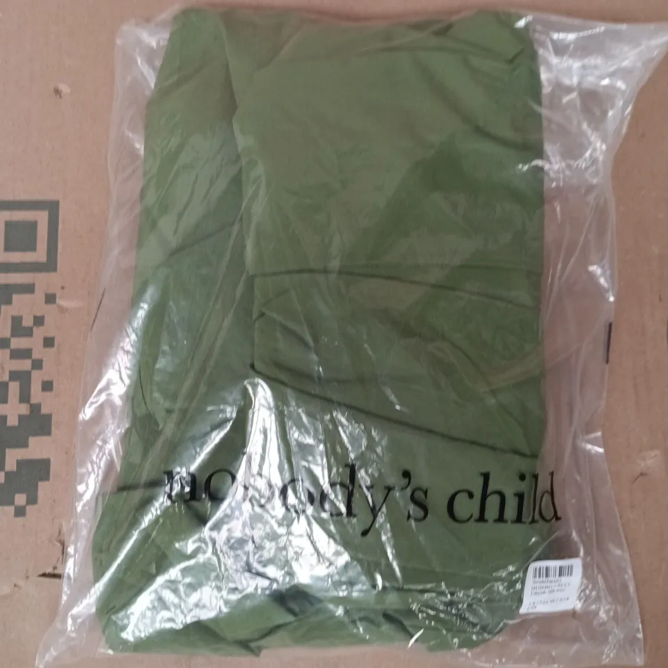 BAGGED NOBODY'S CHILD COLORADO MIDI DRESS IN GREEN SIZE UK 12