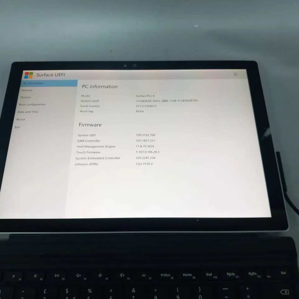 MICROSOFT SURFACE PRO 4 128GB 1724