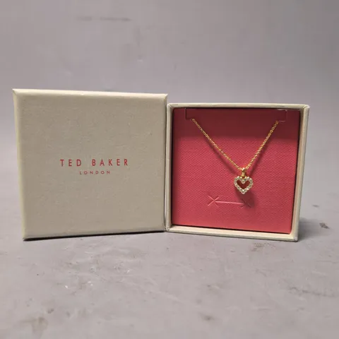 BOXED TED BAKER GOLDEN HEART NECKLACE