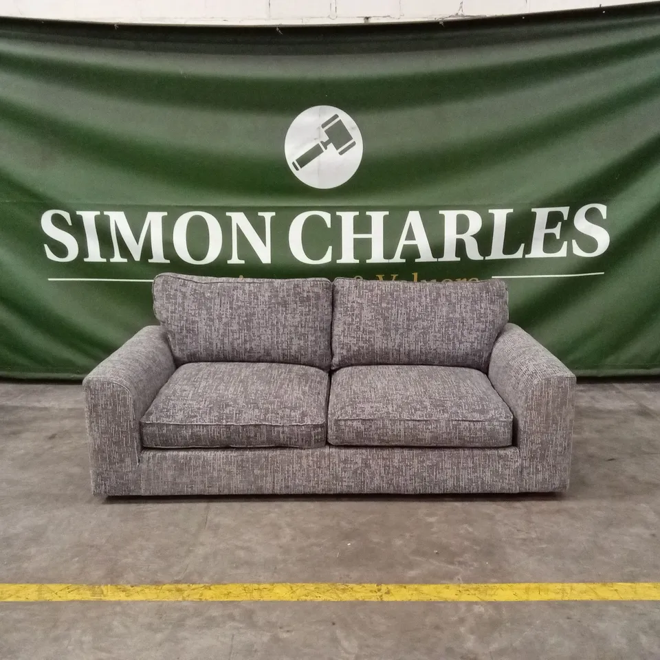 ARLO FABRIC 3 SEATER SOFA - CHARCOAL RRP £1199