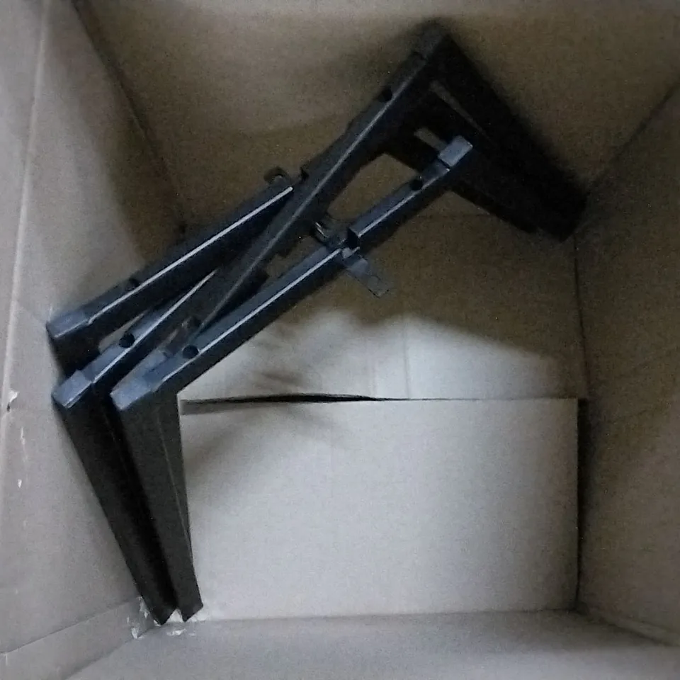 BOXED SQUARED BLACK DINING CHAIR SET OF 2 (JUST LEGS)