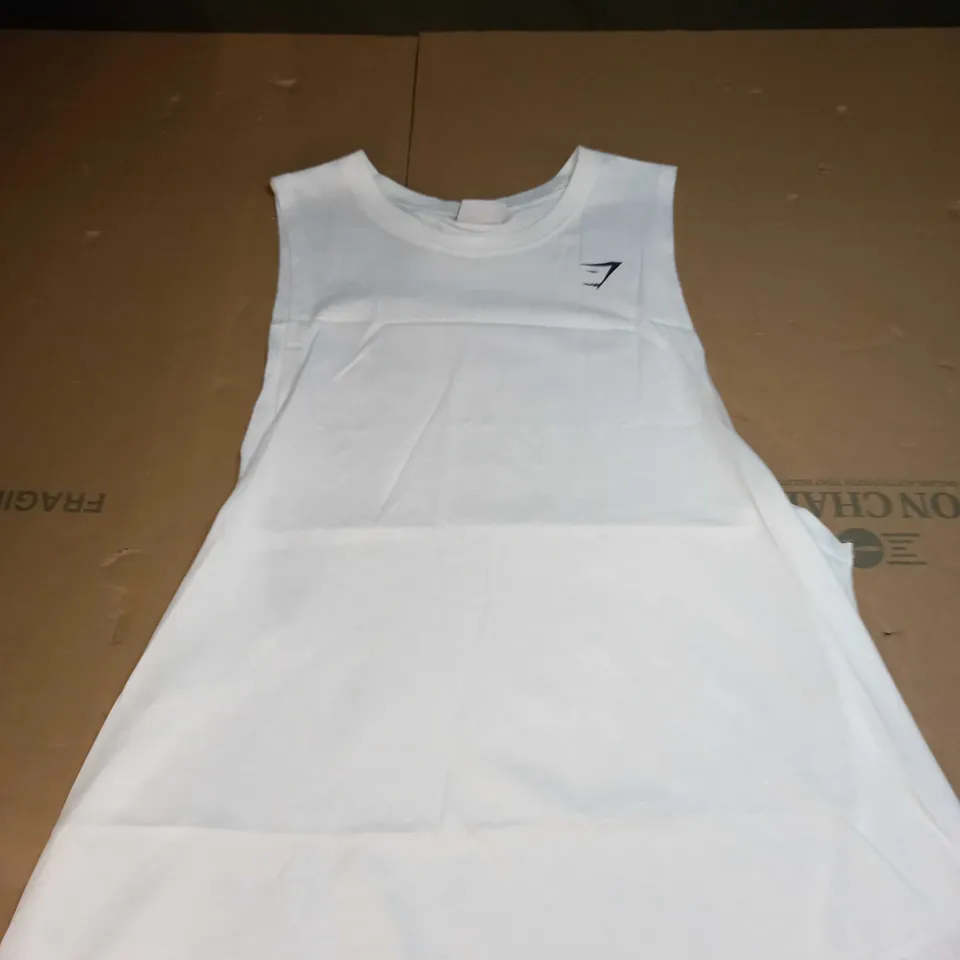 GYMSHARK LOGO WORKOUT VEST SIZE S