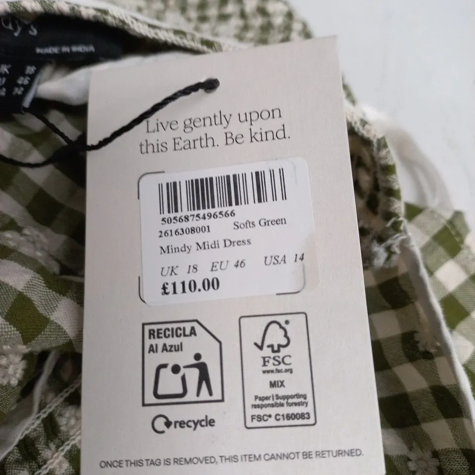 NOBODYS CHILD MINDY MIDI DRESS - UK 18