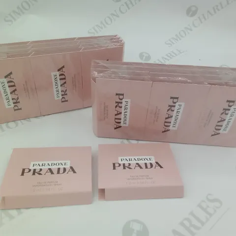 3 BOXES OF APPROX 600 PRADA PARADOXE 1.2ML TESTER SAMPLES