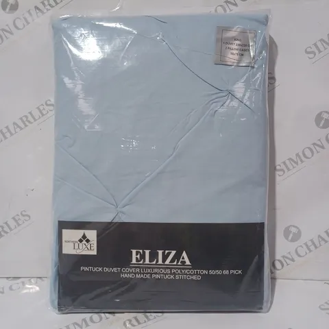 NORTHERN LUXE ELIZA PINTUCK DUVET COVER IN SKY BLUE COLOUR - KING SIZE