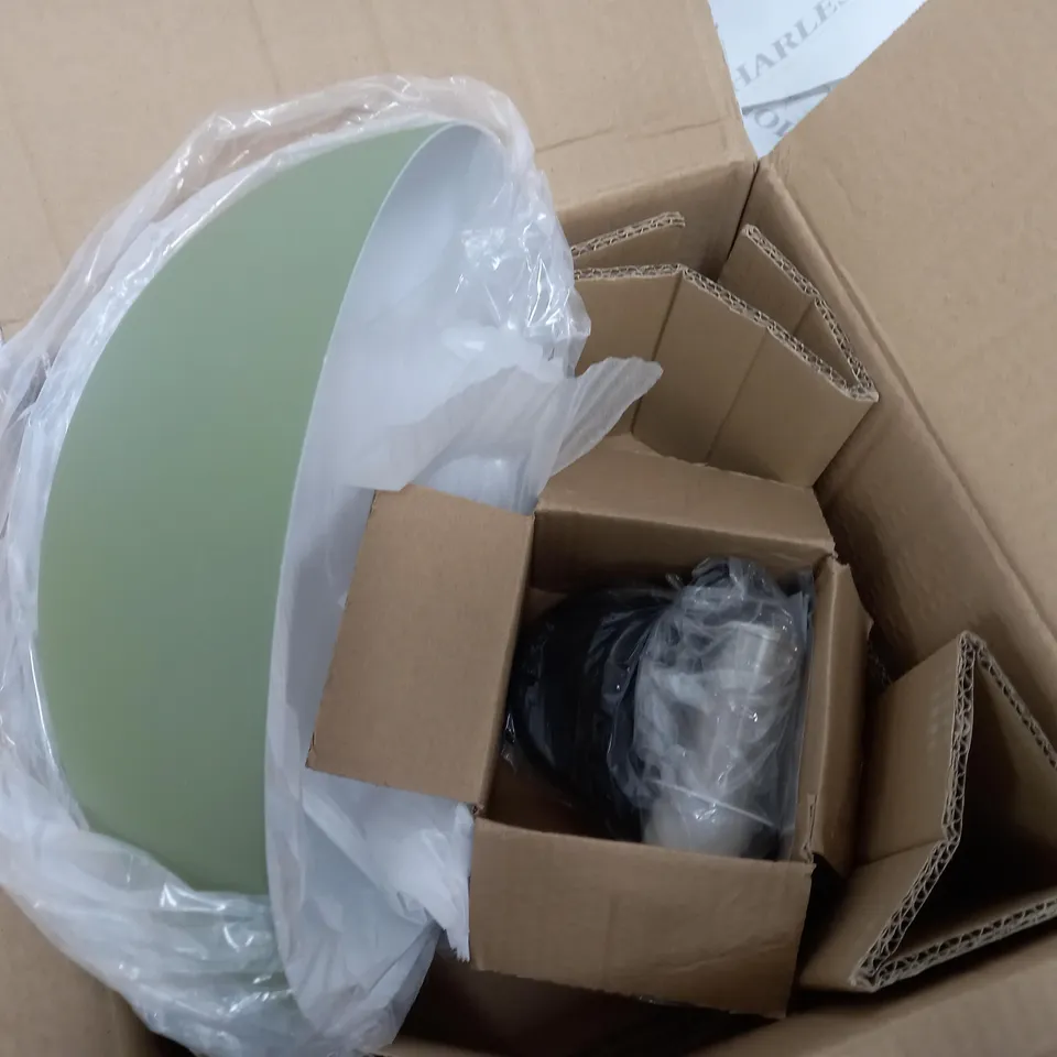 17 STORIES SOUTHSEA 1-LIGHT GREEN DOME PENDANT FIXTURE 