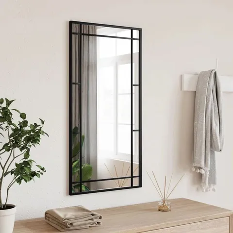 BOXED MIRL RECTANGULAR METAL WALL MIRROR (1 BOX)