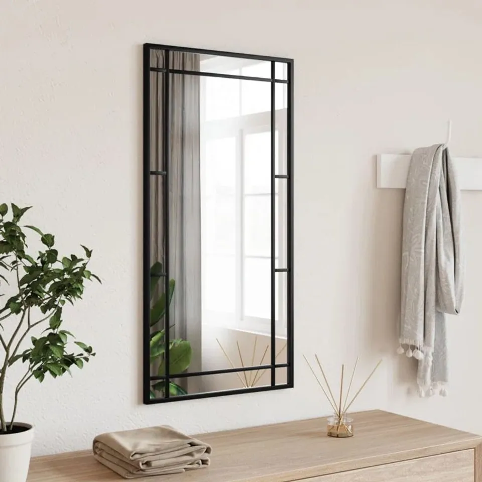 BOXED MIRL RECTANGULAR METAL WALL MIRROR (1 BOX)