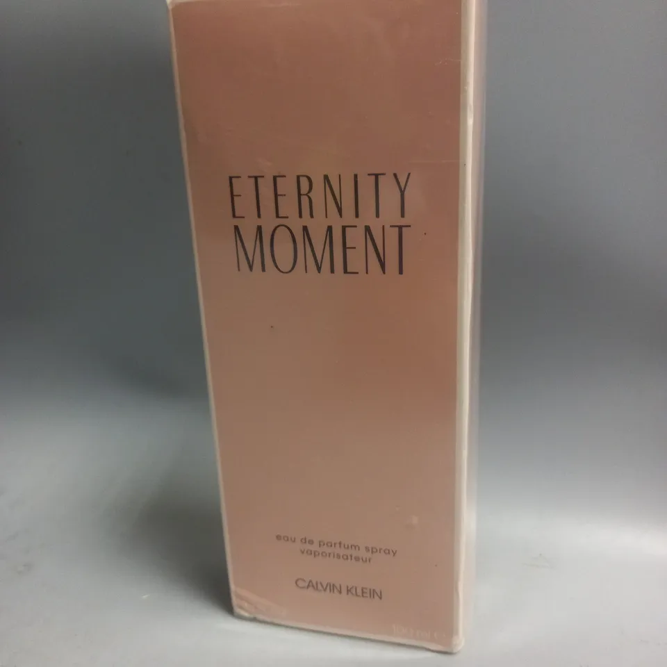BOXED AND SEALED ETERNITY MOMENT EAU DE PARFUM CALVIN KLEIN 100ML