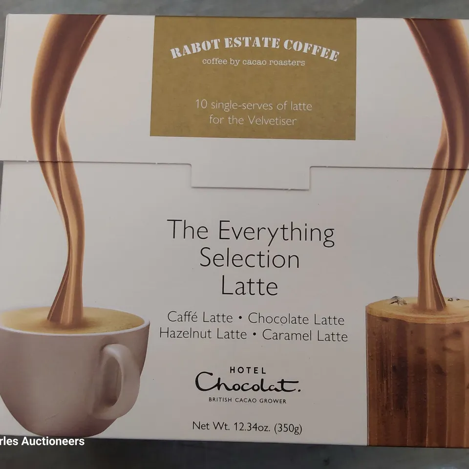 6 BOXES OF 10 HOTEL CHOCOLAT THE EVERYTHING SACHET LATTE SELECTION