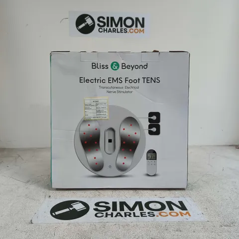BLISS & BEYOND ELECTRIC EMS FOOT TENS TRANSCUTANEOUS ELECTRICAL NERVE STIMULATOR