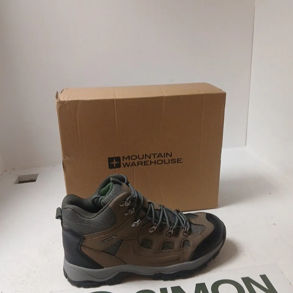 MOUNTAIN WAREHOUSE ADVENTURER WATERPROOF HIKING BOOT – KHAKI, UK 9