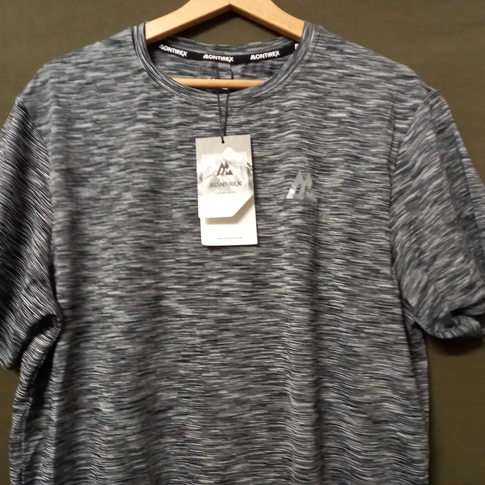 MONTIREX TRAIL 2.0 TEE IN PLATINUM GREY/CEMENT GREY - LARGE