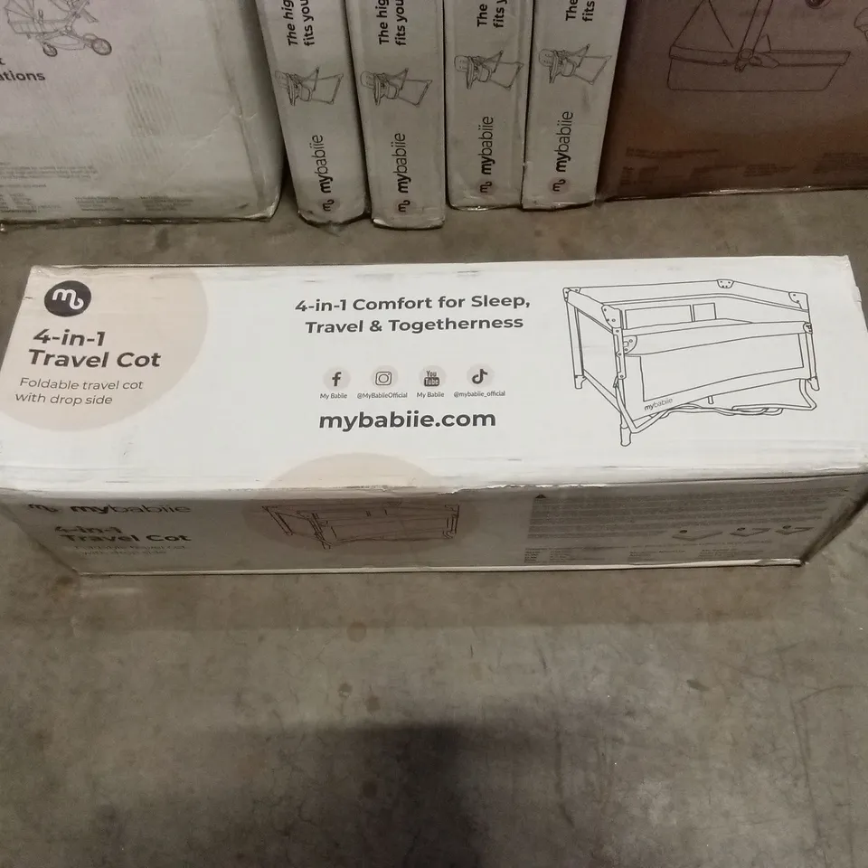 BOXED MYBABIIE 4-IN-1 TRAVEL COT 