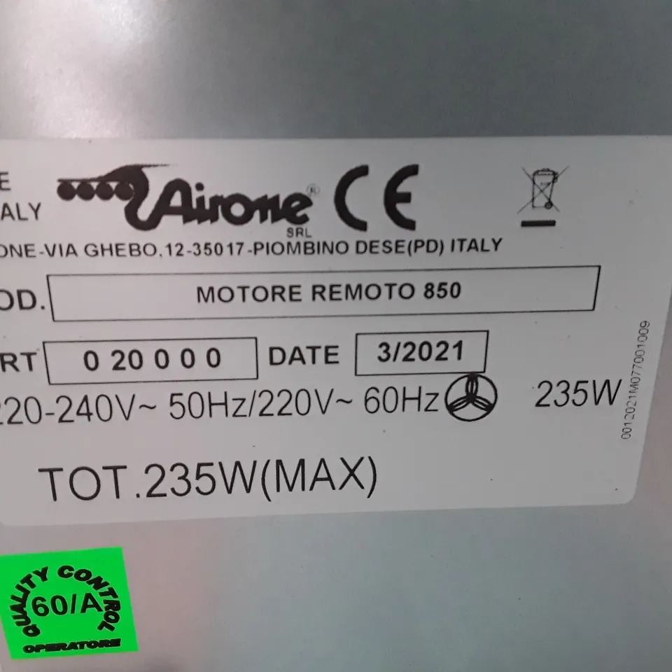 BOXED MOTORE REMOTO AMR9 COOKER HOOD