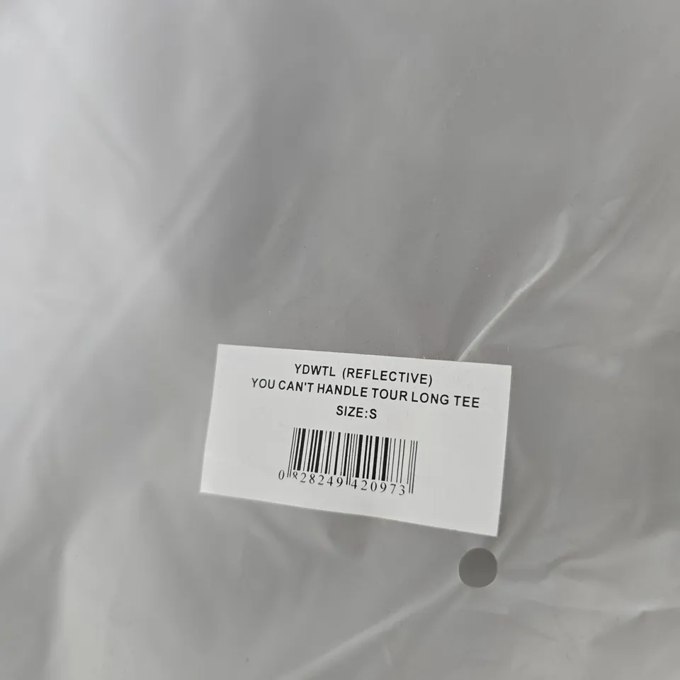 YOU DONT WANT THIS LIFE BLACK LONG-SLEEVE TEE WITH BACK GRAPHIC – SIZE S (REFLECTIVE)