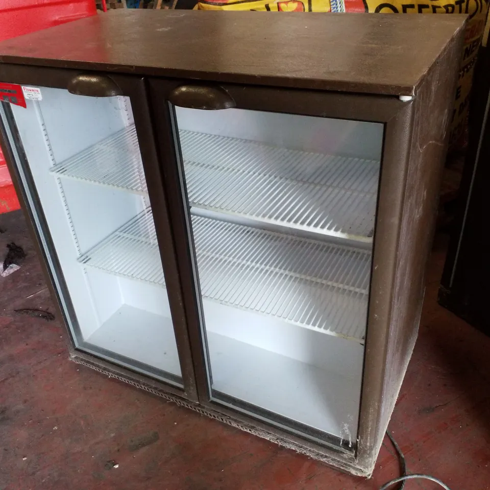 CORNELIUS ZENITH 900 DOUBLE GLASS DOOR BACK BAR COOLER