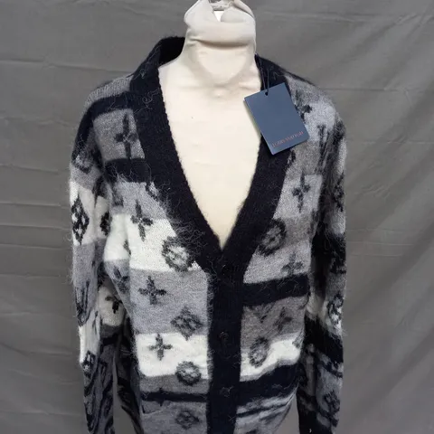 LOUIS VUITTON KNITTED CARDIGAN - SMALL