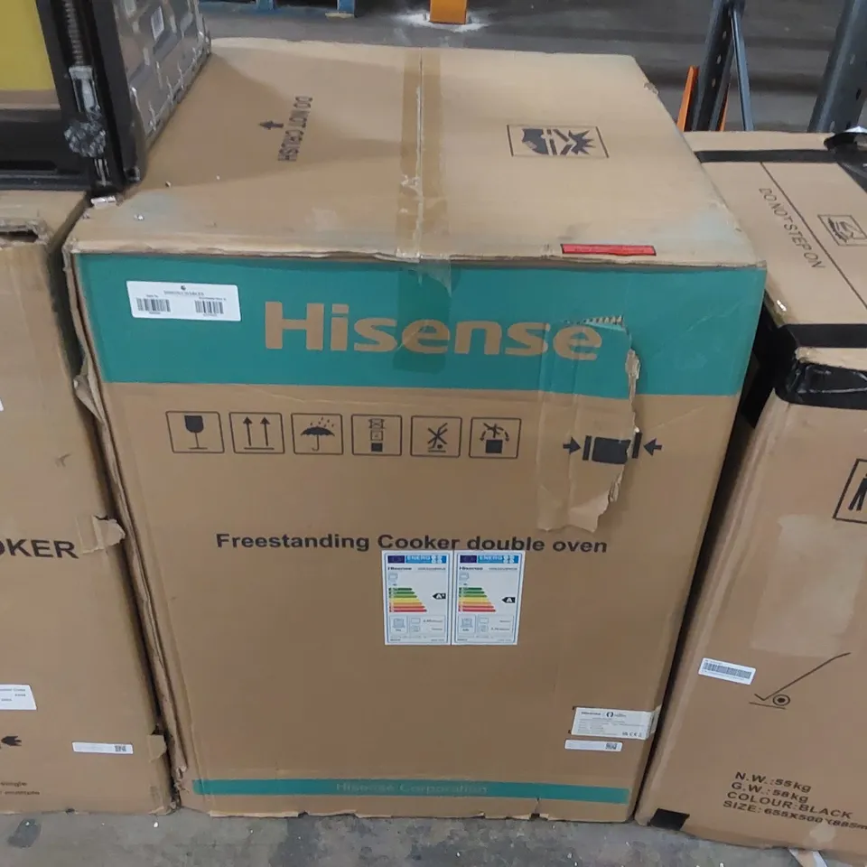 BOXED HISENSE HDE3211BWUK 60 CM ELECTRIC CERAMIC COOKER