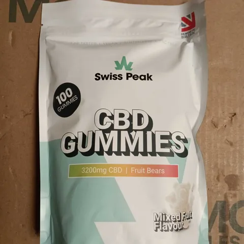SWISS PEAK CBD GUMMIES – 3200MG CBD, FRUIT BEARS (100 GUMMIES)