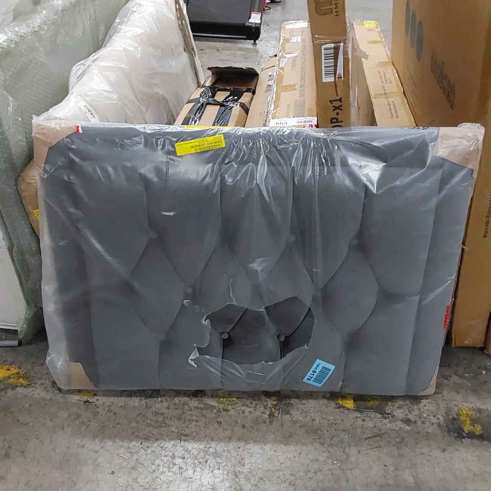 BAGGED MCKINNEY LUXURY SUEDE SINGLE HEADBOARD